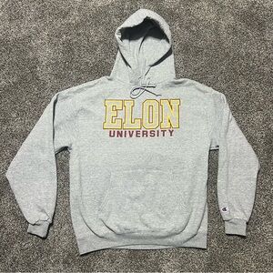 Champion Elon University Men’s Large Gray Hoodie